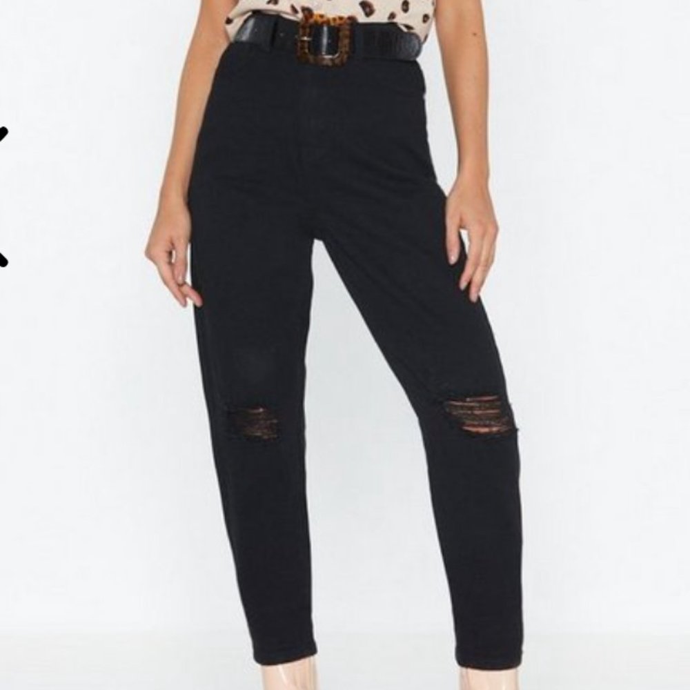 BNWT - NastyGal Distressed Mom Jeans